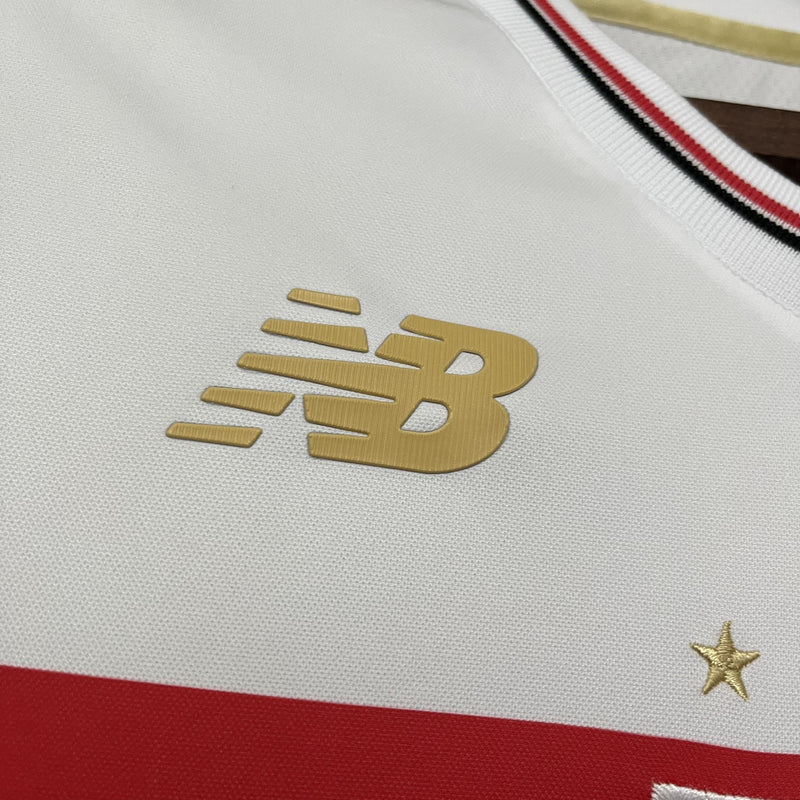 Camisa São Paulo Titular 25/26 - Versão Feminina Baby Look Branca