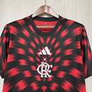Camisa Flamengo Pré-Jogo 25/26 - Vermelha e Preta