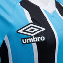 Camisa Feminina Umbro Grêmio 2025/26 I - Modelo Torcedor - Azul, Preto, Branco