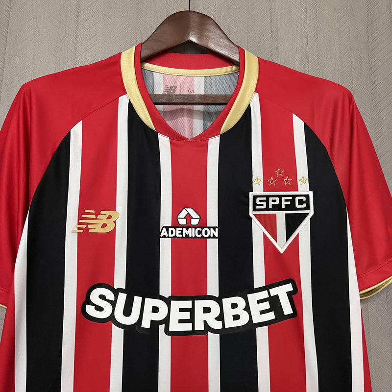 Camisa São Paulo Fora 25/26 - Vermelha Tricolor