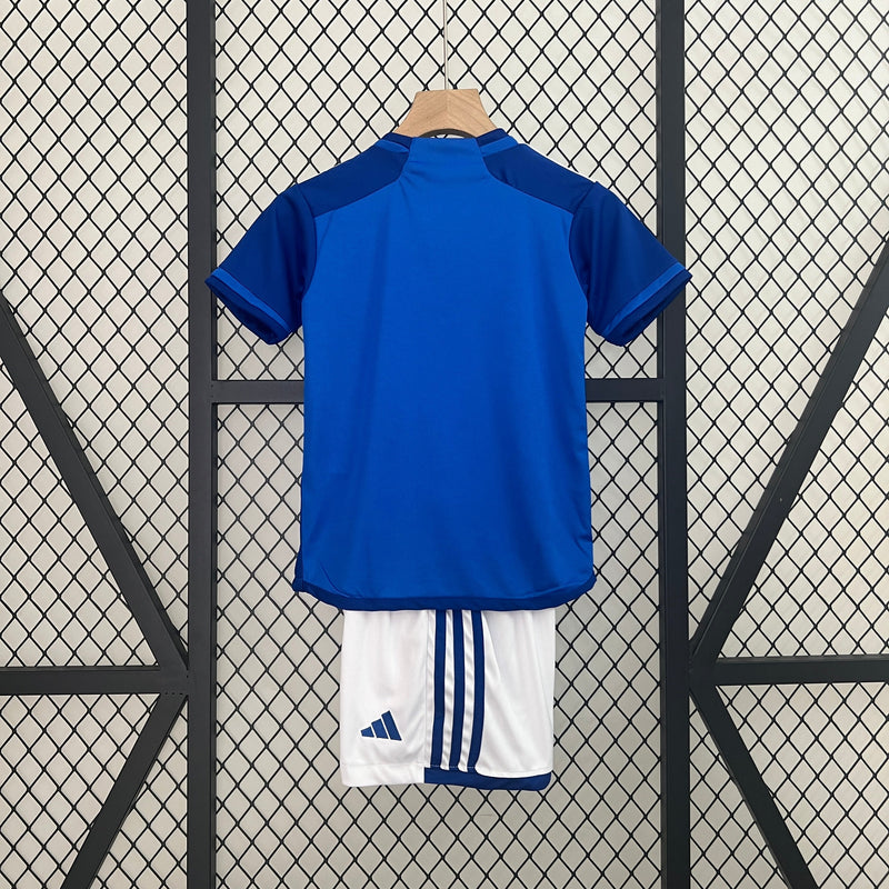 Kit infantil Cruzeiro Titular - 2024/25 PERSONALIZAÇÃO GRATÍS