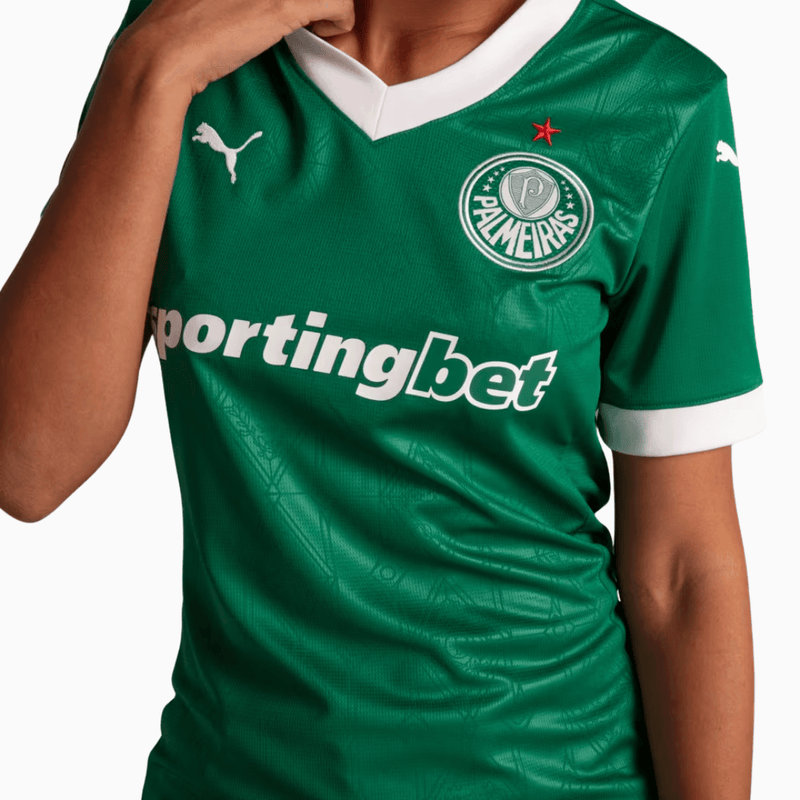 Camisa Feminina Puma Palmeiras 2025/26 I Torcedor - Verde