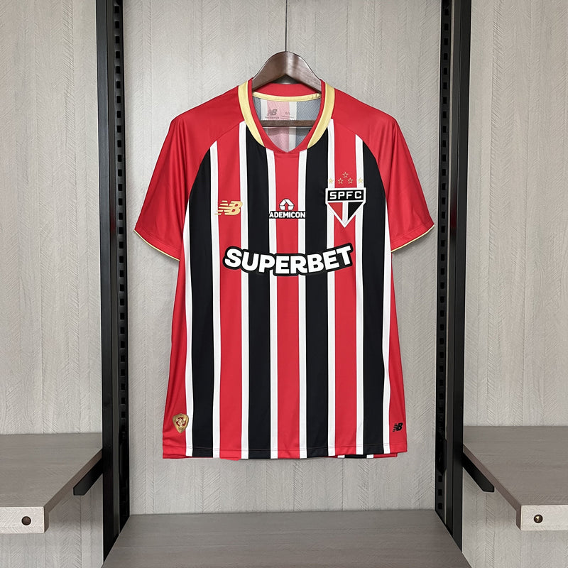 Camisa São Paulo Fora 25/26 - Vermelha Tricolor
