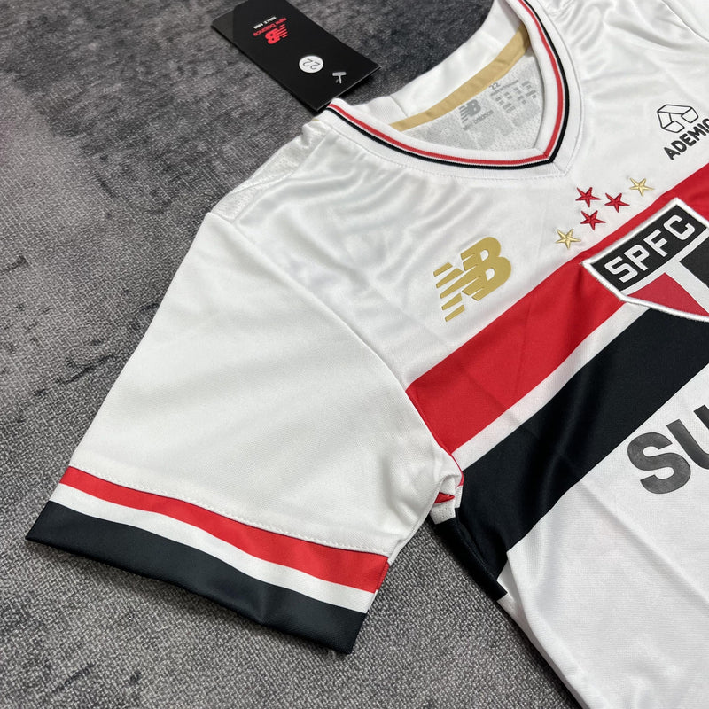 Conjunto Infantil São Paulo Titular 25/26 - Branco