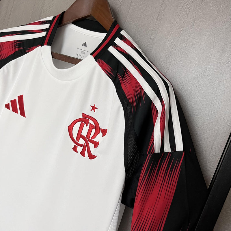 Camisa Flamengo Fora 25/26 - Branca e Vermelha