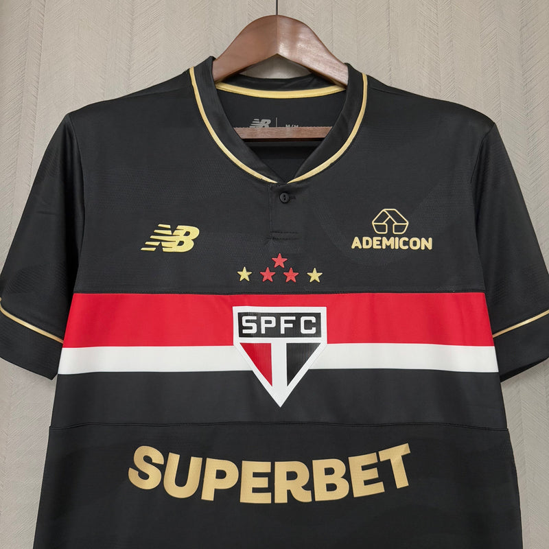 Camisa São Paulo FC Fora 25/26 - Preta Torcedor