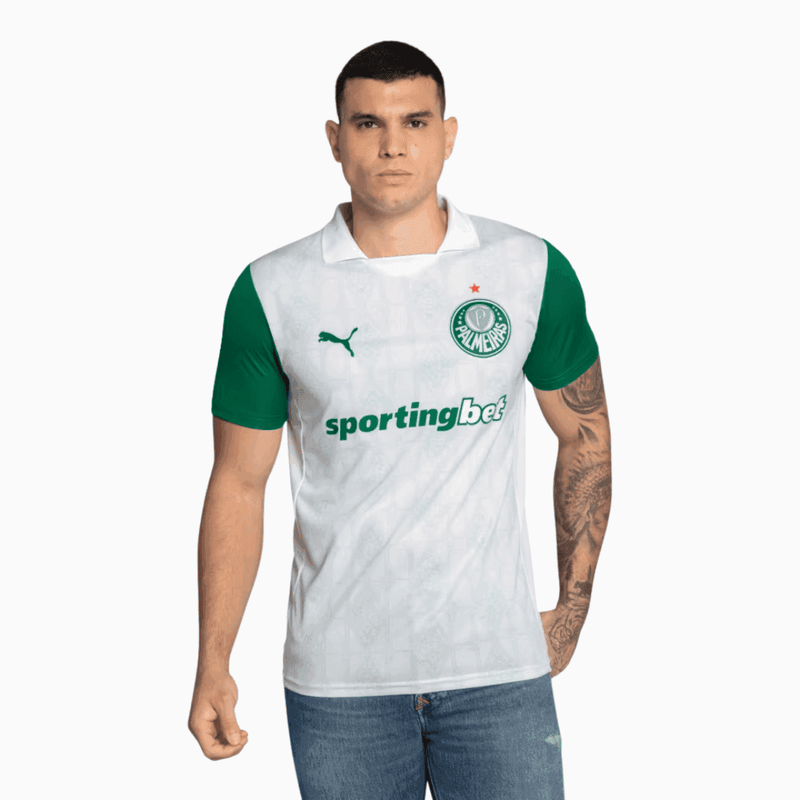 Camisa Puma Palmeiras 2025/26 II Torcedor - Branca