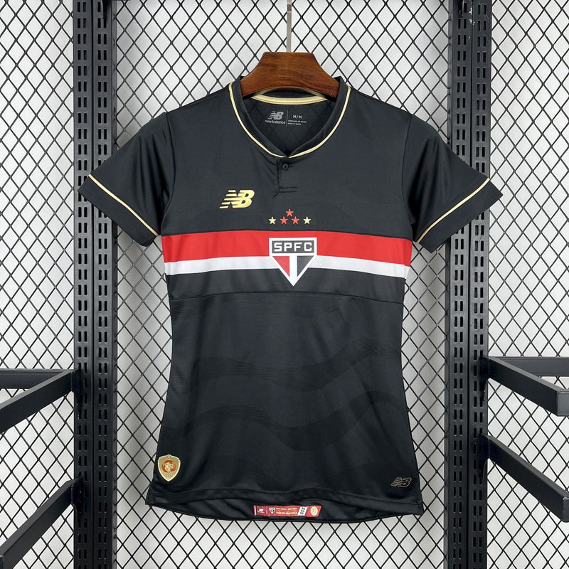 Camisa São Paulo Reserva 25/26 - Versão Feminina Baby Look