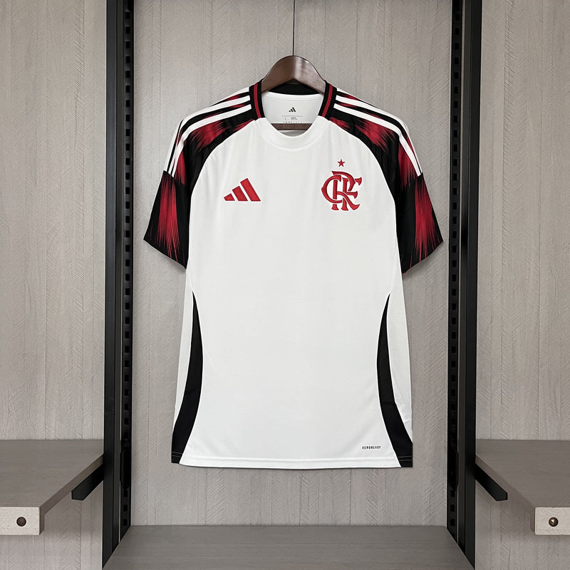 Camisa Flamengo Fora 25/26 - Branca e Vermelha