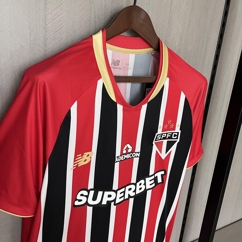 Camisa São Paulo Fora 25/26 - Vermelha Tricolor