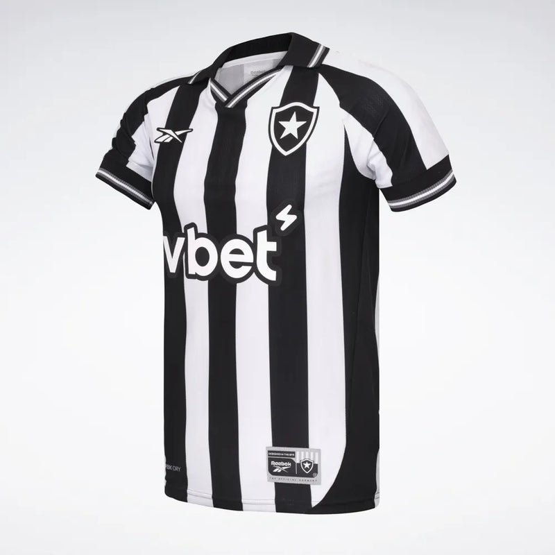 Camisa Botafogo Preta e Branca 1 Uniforme 2025/2026 - Modelo Torcedor