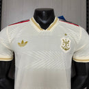Camisa Flamengo III 2025/26 - Versão Jogador Branco e Dourado