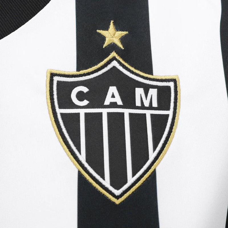Camisa Atletico Mineiro Feminina Home 2025/26 - Preta e Branca