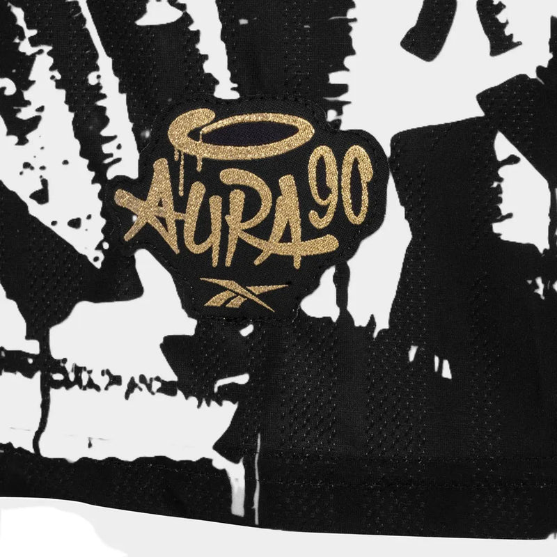 Camisa Botafogo 4 uniforme Aura 90 2025/2026 Torcedor - Preta e Branco