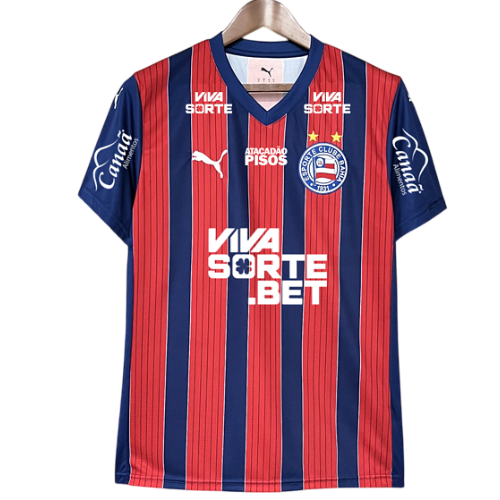 Camisa Bahia Away 2025/26 - Azul e Vermelha