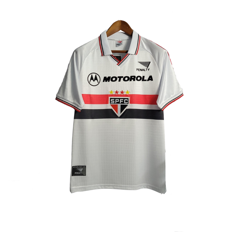 Camisa São Paulo Polo Titular 2000 - Versão Retro Motorola + Penalty