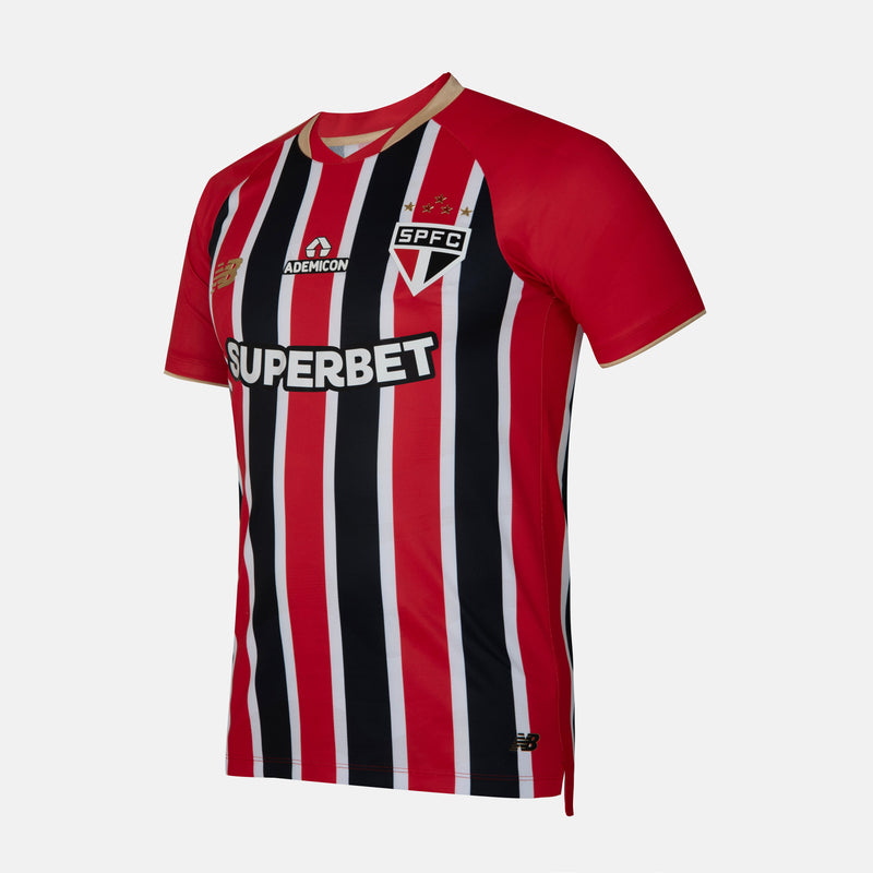 Camisa São Paulo Fora 2025/26 - Versão Jogador Vermelha