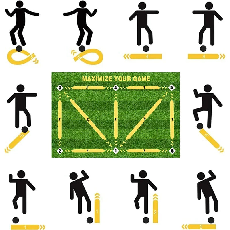 Tapete de Treinamento de Controle de Bola de Futebol