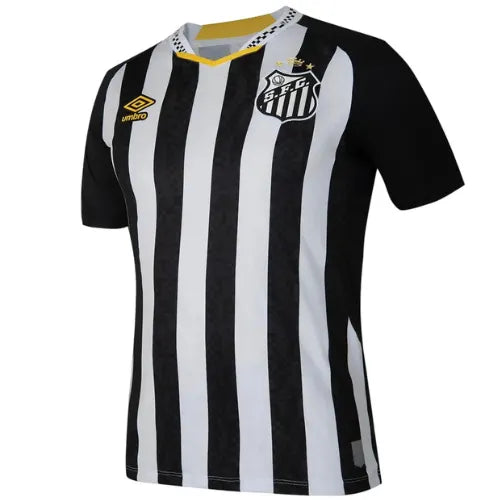 Camisa Santos Away 2025/26 Jogador - Preta e Branca