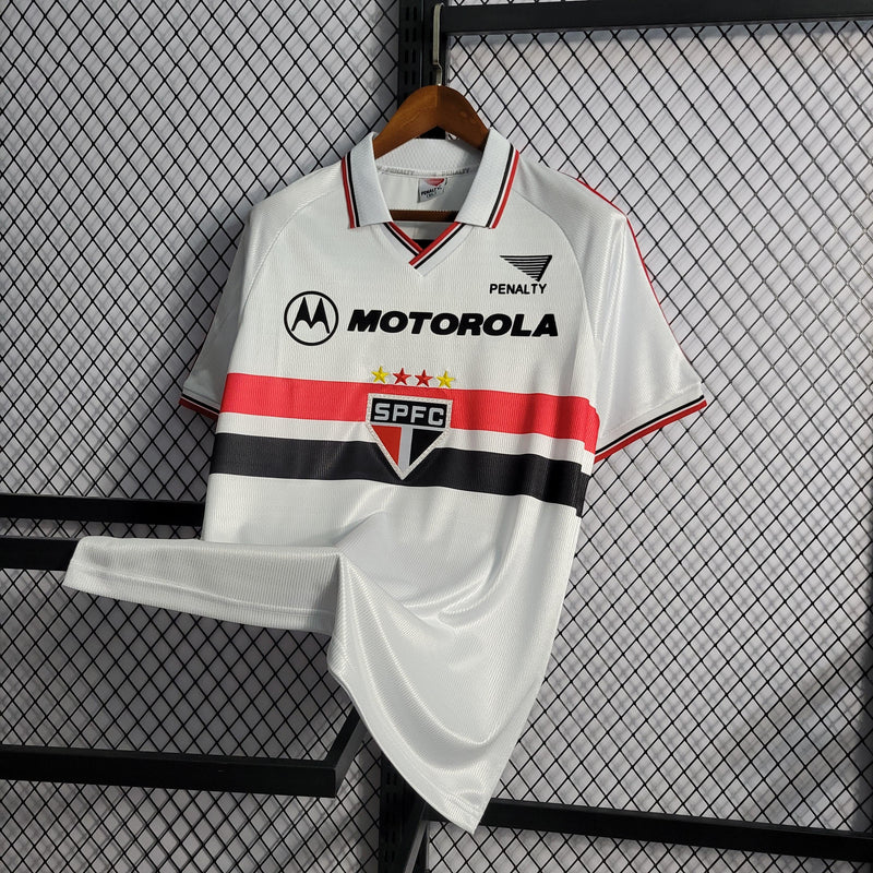 Camisa São Paulo Polo Titular 2000 - Versão Retro Motorola + Penalty