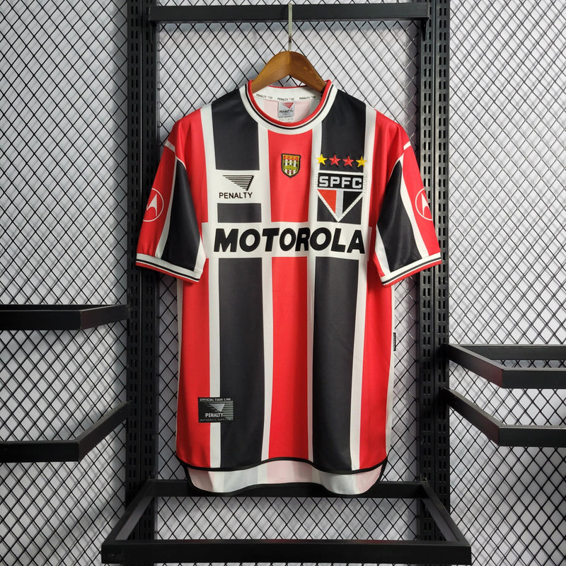 Camisa São Paulo Fora 2000 - Versão Retro Motorola + Penalty