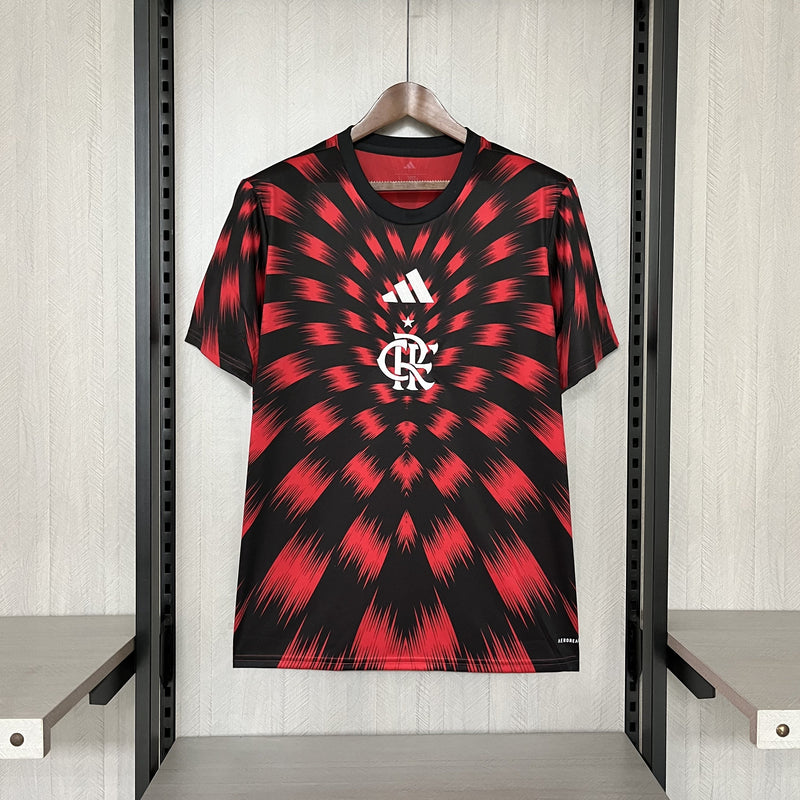 Camisa Flamengo Pré-Jogo 25/26 - Vermelha e Preta