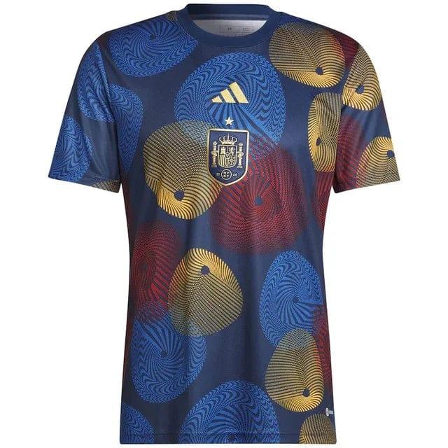 Camisa Espanha Pré jogo Copa Do Mundo  - Adidas Torcedor Pro Masculino
