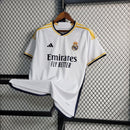 CAMISA REAL MADRID HOME 23/24 ADIDAS VERSÃO TORCEDOR BRANCA
