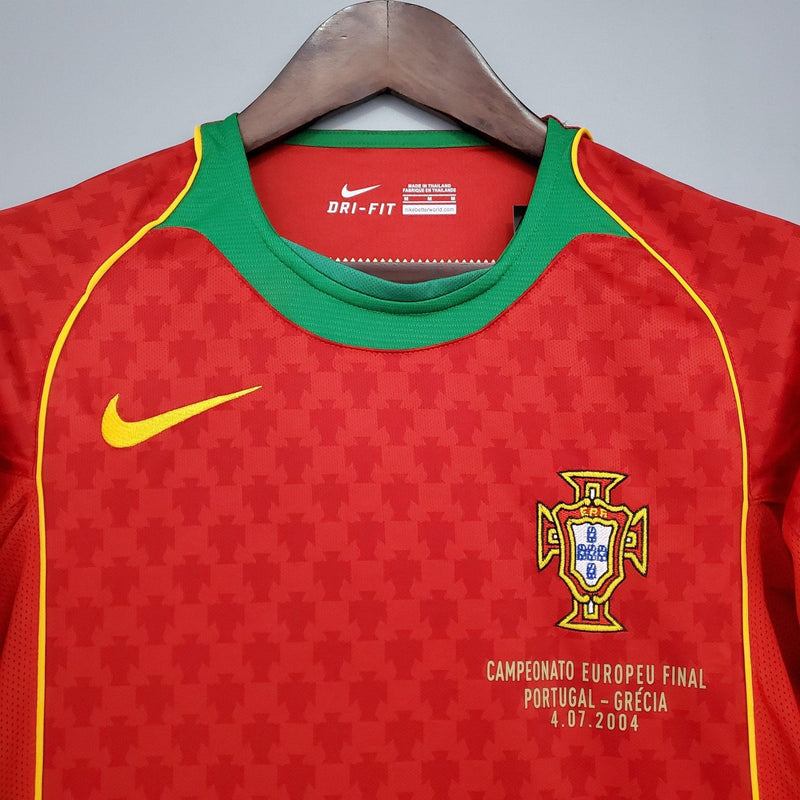 Camisa Retrô Seleção Portugal 2004/04 Home