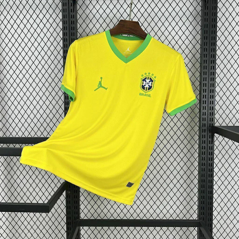 Camisa Seleção Brasil 2025/26 Jordan Torcedor Masculino - Amarela - Lançamento