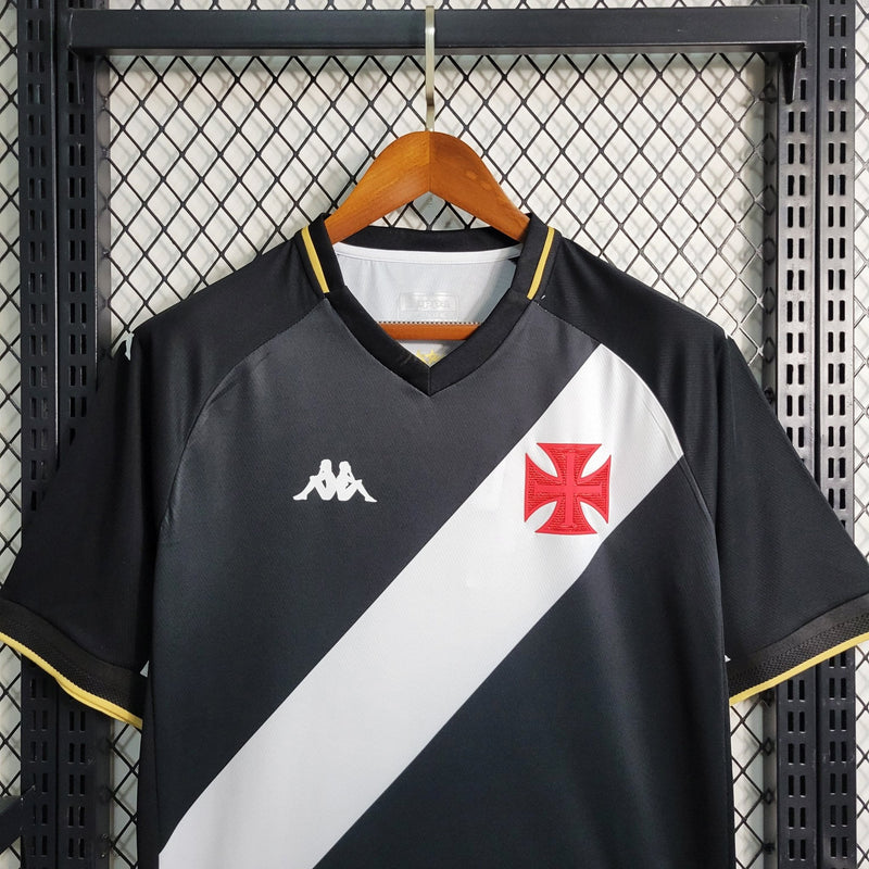 Camisa Vasco da Gama I 23/24 - Kappa Torcedor Masculina - Preta