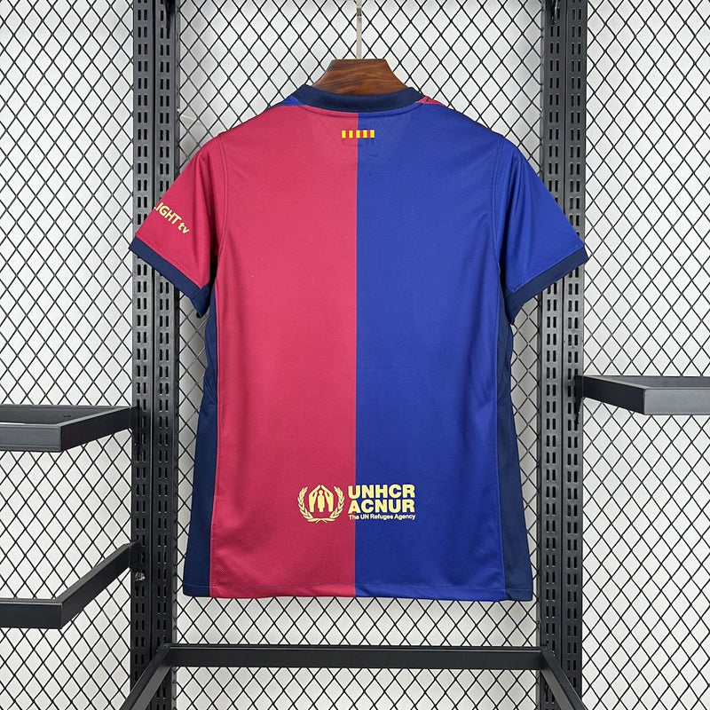 Camisa Barcelona Travis Scott Home 24/25 - Azul e Vermelha - Lançamento