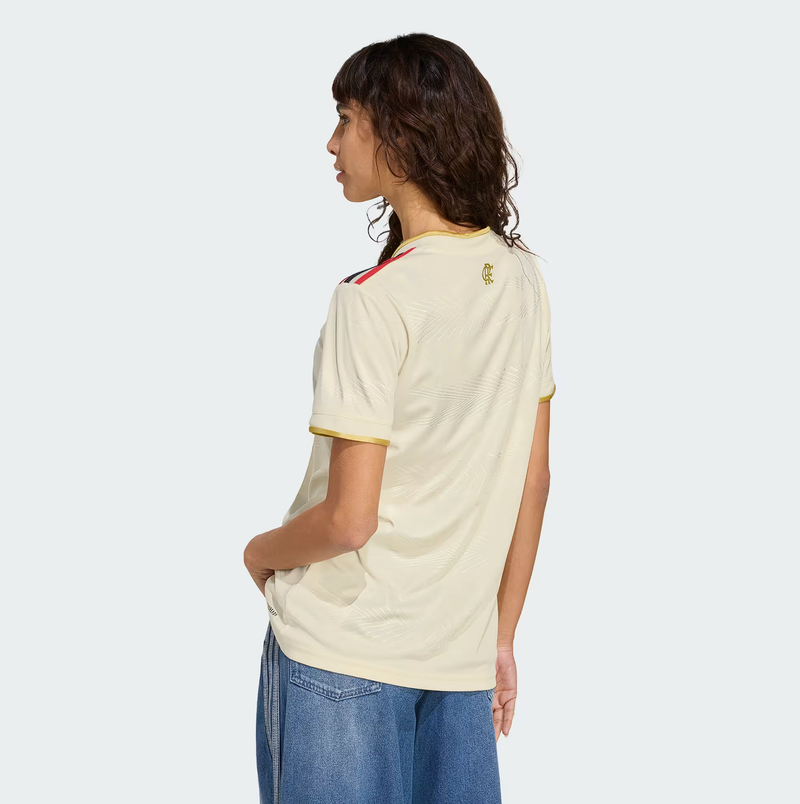 Camisa Flamengo III 25/26 - Versão Feminina Baby Look Dourada