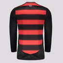 Camisa Flamengo Titular 25/26 Manga Longa - Vermelha e Preta