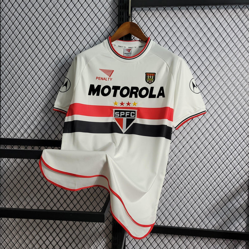Camisa São Paulo Titular 2000/01 - Versão Retro Motorola + Penalty
