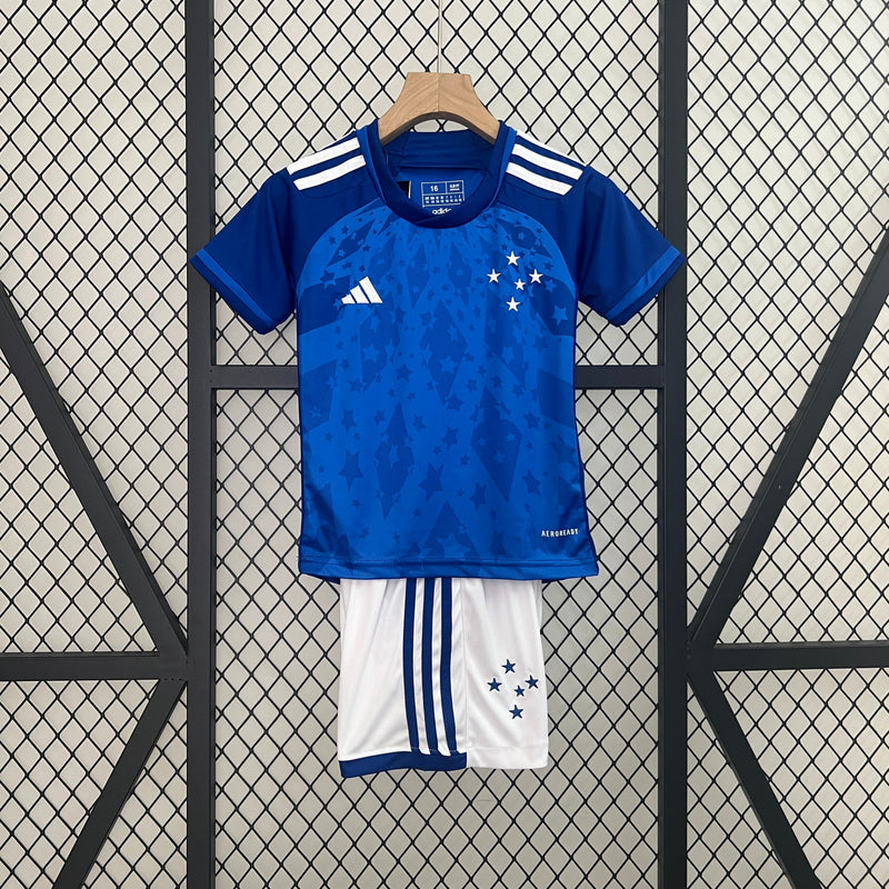 Kit infantil Cruzeiro Titular - 2024/25 PERSONALIZAÇÃO GRATÍS
