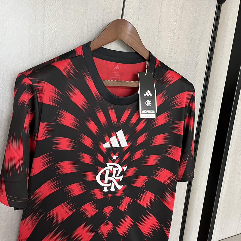 Camisa Flamengo Pré-Jogo 25/26 - Vermelha e Preta