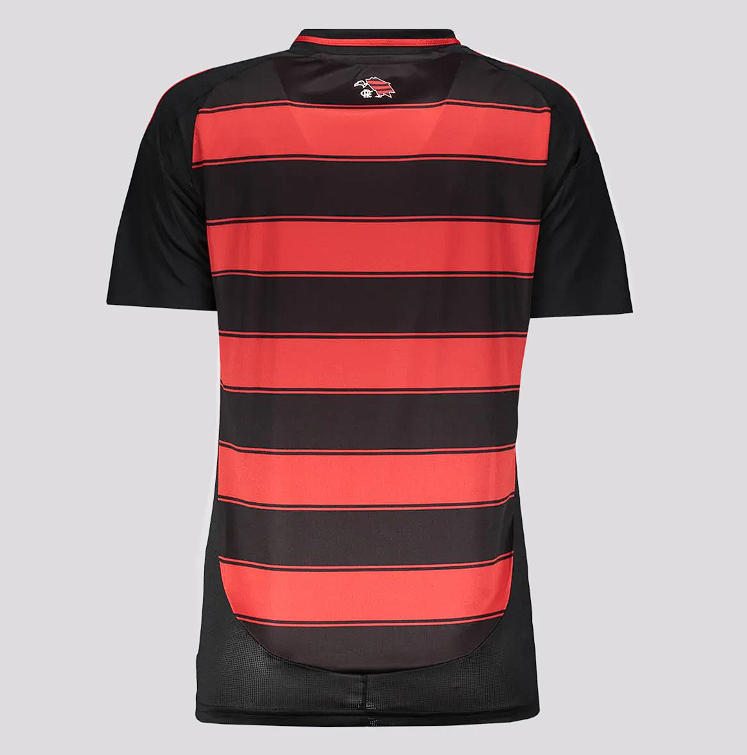 Camisa Flamengo Titular 25/26 - Feminina Baby Look Vermelha e Preta